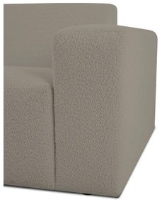 Светлокафяв модулен диван от букле (десен ъгъл) Roxy – Scandic