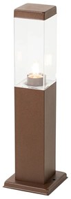 Умна външна стълбова лампа ръждивокафява 45 см вкл. P45 - Malios