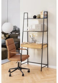 Черна етажерка в дъб 77x175 cm Seaford - Actona