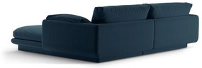 Тъмносин ъглов диван (ляв ъгъл) Torino – Micadoni Home