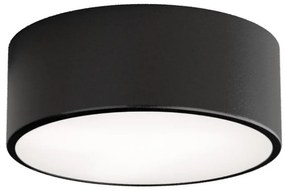 Таванен осветител за баня със сензор CLEO — 1xE27/24W/230V, Ø20 см, IP54, черен