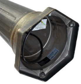 Класически външен фенер антично злато с прозрачно стъкло 198 см IP44 - London