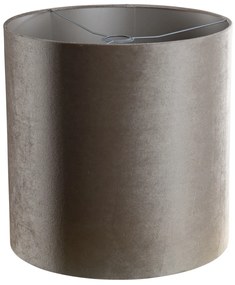 Кадифен абажур Taupe цилиндър 40/40/40