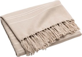 Бежово памучно покривало за легло 125x150 cm Lilia – douceur d'intérieur