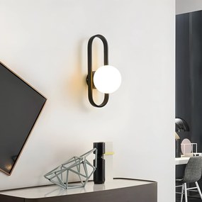 Аплик APP1755-1W BLACK WHITE