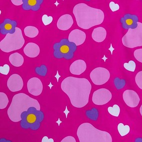 Розово памучно детско спално бельо за детско креватче 100x135 cm Paw Patrol "Pawsome friendships grow" – Jerry Fabrics