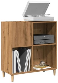 857172 vidaXL Шкаф за плочи Artisan Oak 84,5x38x89 cm Инженерна дървесина
