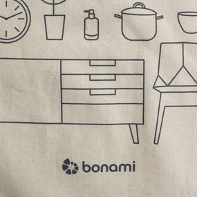 Кремава платнена чанта - Bonami