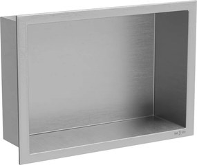 Mexen X-Wall-R нишева полица с яка 30 x 20 см, инокс - 1910302010