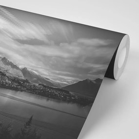 Фототапет – Вечерно черно-бяло езеро