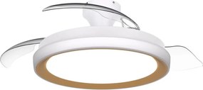 Philips - Димируемо таванно осветително тяло с вентилатор BLISS LED/35W/230V златисто + дистанционно управление