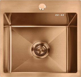 Стоманена мивка Leo 40 BRUSH COPPER
