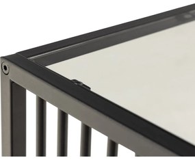 Маса за съхранение със стъклен плот 40x40 cm Strington - Actona