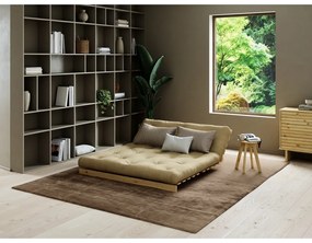 Кафяв разтегателен диван 160 cm Roots - Karup Design