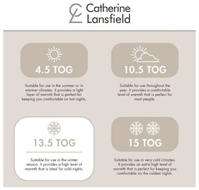 Зимна-целогодишна олекотена завивка и пълнеж 230x220 cm So Soft Hollowfibre – Catherine Lansfield