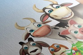 Картина на платно – Животни от фермата