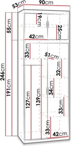 Гардероб Elena 2D plus-Drus