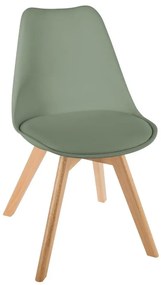 Трапезен стол atmosphera Baya, Полипропилен, Бук - Зелен