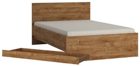 Легло + решетка + допълнително легло  FRILO, 120x200, златен дъб ribbeck