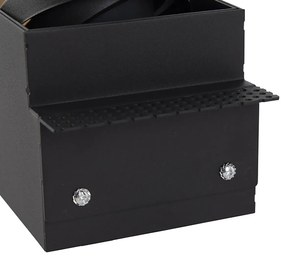 Комплект от 6 вградени прожектори черни GU10 AR70 без рамка - Oneon