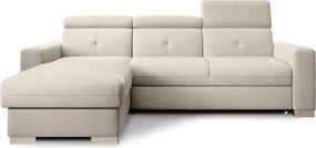 Бежов разтегателен ъглов диван с място за съхранение (ляв ъгъл) Fresia – ELTAP