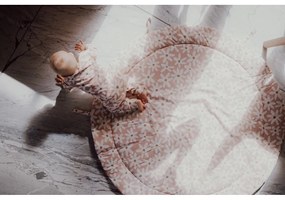 Розова детска постелка за игра Blash Daisies - Malomi Kids