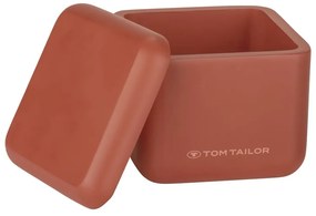 Оранжев органайзер за баня за памучни тампони от полиресин Tom Tailor T-Rounded – Wenko