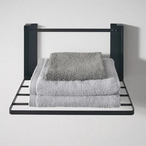 Матово черен стенен стоманен рафт за баня Tower – YAMAZAKI