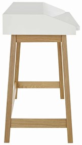 Работно бюро с бял плот St. James - Woodman