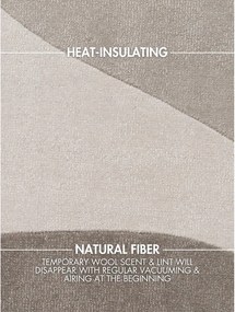 Бежов ръчно изработен вълнен кръгъл килим ø 200 cm Hackney Clarissa – Ted Baker