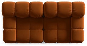 Оранжев кадифен диван 188 cm Bellis - Micadoni Home
