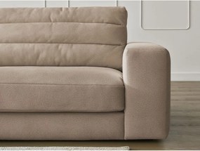 Кафяво-сив кадифен ъглов диван (ляв ъгъл) Sierra – Bobochic Paris