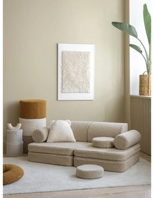 Светлокафяв детски диван от букле 132 cm Settee – Wigiwama