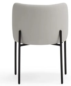 Светлосиви тапицирани трапезни столове в комплект 2 бр. Mogi – Teulat