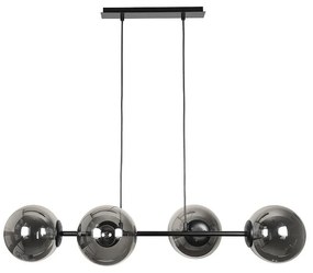 Полилей ФИОРЕ, черен/сив, 4xE27