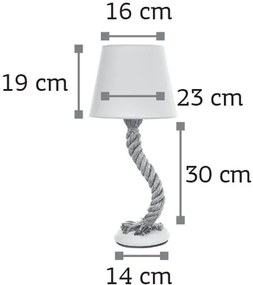 Настолна лампа InLight 3433-White