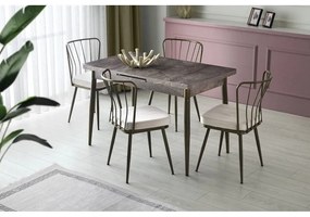 Сиви метални трапезни столове в комплект от 2 броя Yildiz - Kalune Desig