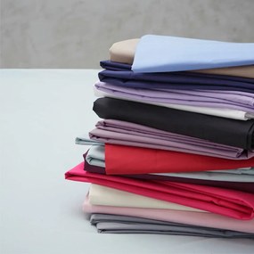 Светлокафяв еластичен чаршаф от перкал 135x190 cm Easy Iron Percale – Catherine Lansfield