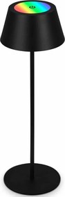 Brilo - LED RGB настолна акумулаторна сензорна лампа KIKI LED/2,6W/5V IP44 2600 mAh черна