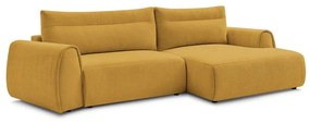 Ъглов диван в цвят жълта охра Aden – Bobochic Paris