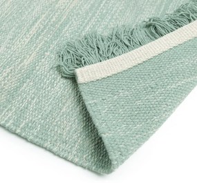 Зелено-син килим, който може да се мие, 100x150 cm Kirthy - Nattiot