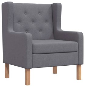 245452 vidaXL Фотьойл, сив, текстил