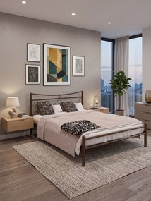 Легло Pier-150x200-Brown Σφυρίλατο-Χωρίς ποδαρικό