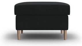 Черна кадифена табуретка Kyoto – Cosmopolitan Design