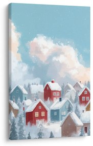 Картина на платно – Заснежено селце