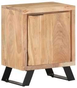 Sonata H Нощно шкафче, 40х30х50 см, акациево дърво масив с живи ръбове