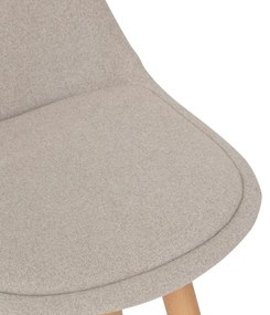 Бар стол atmosphera Maxon, Текстил - Бял