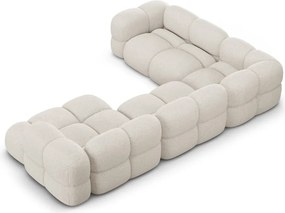 Бежов ъглов диван (ляв ъгъл/U форма) Loretto – Cosmopolitan Design