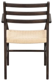 Трапезен стол естествен/тъмнокафяв Harlan – Rowico