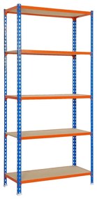 Лавица Simon Rack Maderclick 5/400 750 kg Метал 5 Рафтове ПДЧ (180 x 90 x 40 cm)